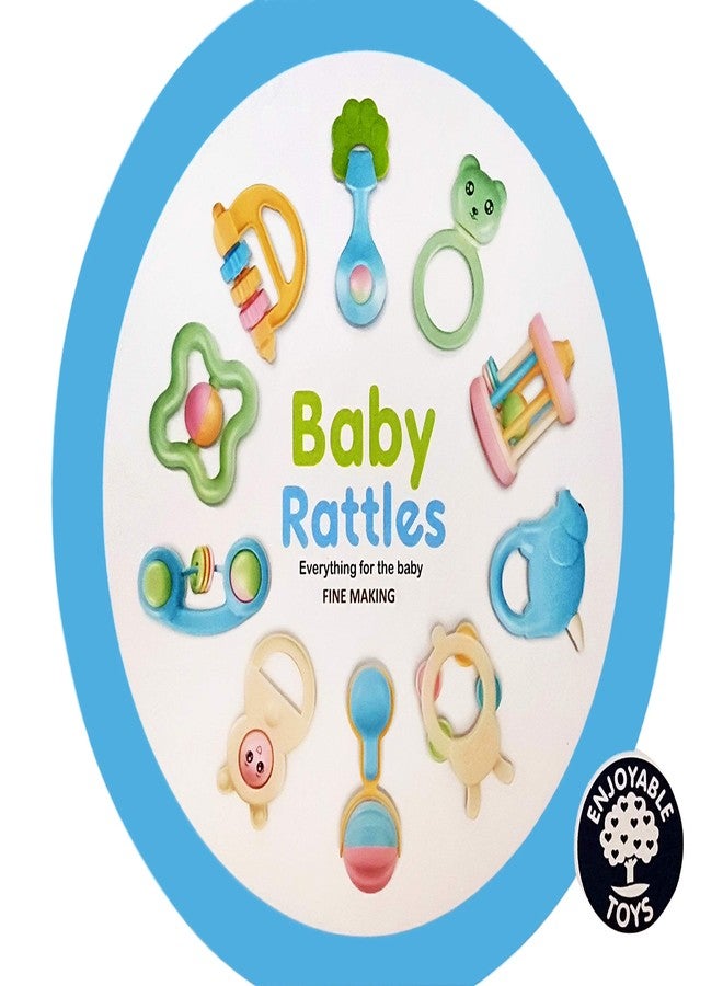 Plutofit? Colourful 8 Rattles Set for Infant Kids - Image 3